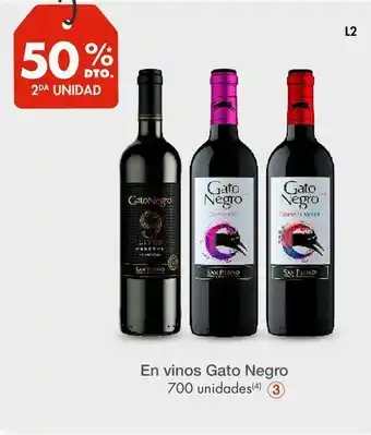 Metro Vino tinto gato negro oferta