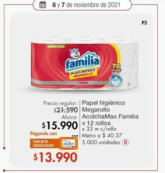 Metro Papel higiénico familia oferta