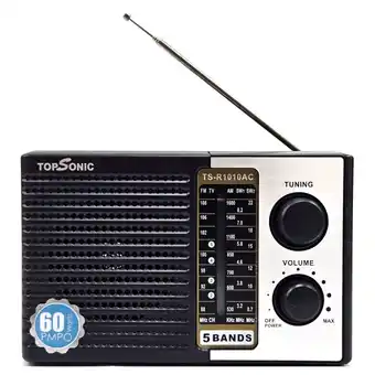 Falabella Radio Análogo Am Fm Sw1 Sw2 4 Bandas De Pilas Y Corriente Eléctrica oferta