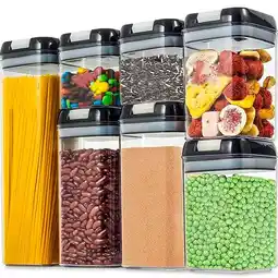 Falabella Set Organizador De Granos Alimentos Para Cocina 7 Pcs oferta