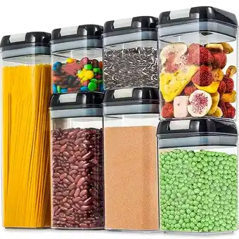Falabella Set Organizador De Granos Alimentos Para Cocina 7 Pcs oferta