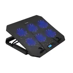 Falabella Base Refrigerante Led Cooler Pc Ajustable Display Lcd 6 V oferta