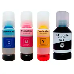 Falabella Tintas 504 Epson Genéricas Para Impresora L4150, L4160, L4260, L6161, L6171, Kit X 4 oferta