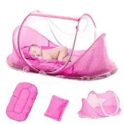 Falabella Cuna Portatil Mosquitero Plegable Para Bebés Rosa oferta