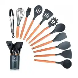 Falabella Set 12 Utensilios De Cocina Silicona Resistente Calor oferta