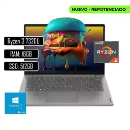Falabella Portatil V14 - Amd Ryzen 3 7320u - 16gb Lpddr5 - 512gb Ssd - Pant 14 Fhd Rj45 - Grey oferta