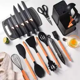 Falabella Utensilios De Cocina En Silicona 19 Pzas Negro oferta