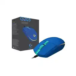 Falabella Mouse G203 Rgb Lightsync Azul Con 6 Botones oferta