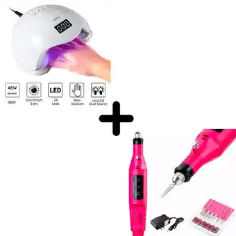 Falabella Combo Lampara De Uñas Pulidor Lapiz oferta