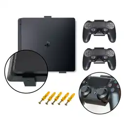 Falabella Soporte De Pared Para Ps4 Slim + 2 Soportes Para Control Negro oferta