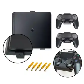 Falabella Soporte De Pared Para Ps4 Slim + 2 Soportes Para Control Negro oferta