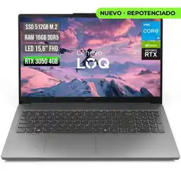 Falabella Loq Intel Core I5-12450hx Rtx 3050 6gb Ssd 512gb Ram 16gb Led 15,6 Full Hd 144hz oferta