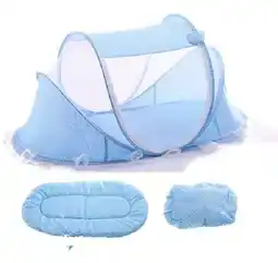 Falabella Cuna Portatil Mosquitero Plegable Para Bebés Azul oferta