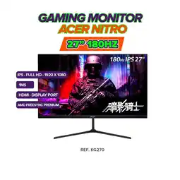 Falabella Monitor Gamer Nitro Kg270 27 Pulg Ips- Fhd 1ms - Tasa 180hz oferta