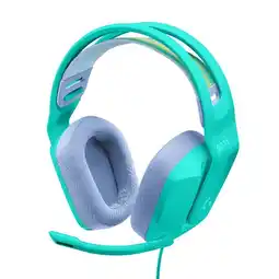 Falabella Audifonos Diadema Gamer G335 Microfono Azul Menta oferta