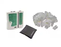 Falabella Conector De Red Rj45 Bolsa X100 + Tester De Red Probador oferta