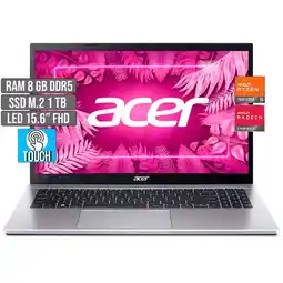 Falabella Portatil Amd Ryzen 5-7520u Ssd 1tb Ram 8gb Led 15,6 Touch Fhd oferta