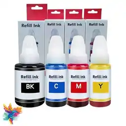 Falabella Tintas Gi-190 Canon Genéricas Para Impresora Pixma G1100,g2100, G2110, G3100, Kit X 4 oferta