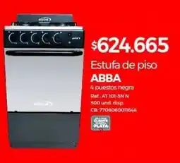 Olímpica Estufa de piso ABBA oferta