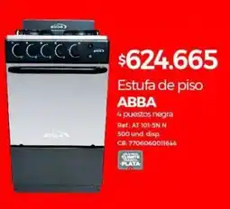 Olímpica Estufa de piso ABBA oferta