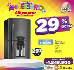 Alkomprar Mabe nevera RMA313FXCC oferta