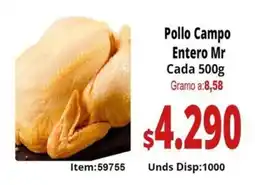 Mercamio Pollo Campo Entero Mr oferta