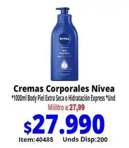 Mercamio Cremas Corporales Nivea oferta