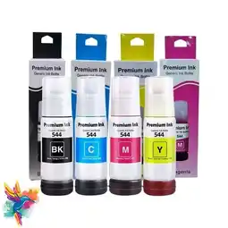 Falabella Tintas 544 Epson Genéricas Para Impresora L1110 L3110 L3150 L5190 Kit X 4 oferta