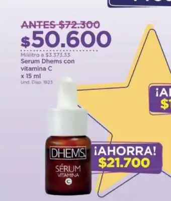 FarmaTodo Serum Dhems con Vitamina C x 15ml oferta