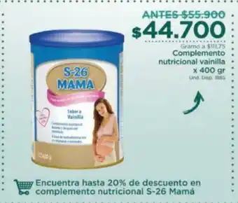FarmaTodo Complemento Nutricional Vainilla x 400 gr oferta