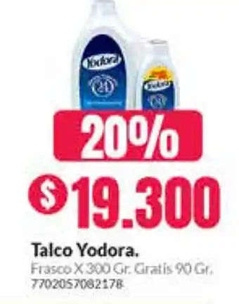 Droguería Alemana Talco Yodora oferta