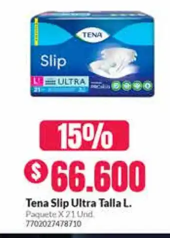Droguería Alemana Tena Slip Ultra Talla L. oferta