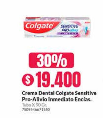 Droguería Alemana Crema Dental Colgate Sensitive Pro-Alivio Inmediato Encias oferta