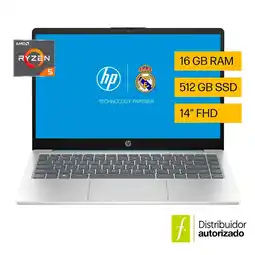 Falabella Portátil | AMD Ryzen¿ 5 | 16GB RAM | 512GB SSD Almacenamiento | Windows 11 | 14 pulgadas | 14-em0021la | Computador portátil oferta