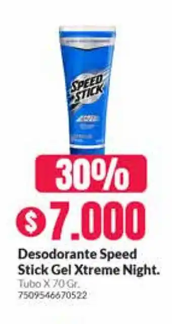 Droguería Alemana Desodorante Speed Stick Gel Xtreme Night oferta