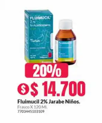 Droguería Alemana Fluimucil 2% Jarabe Niños oferta