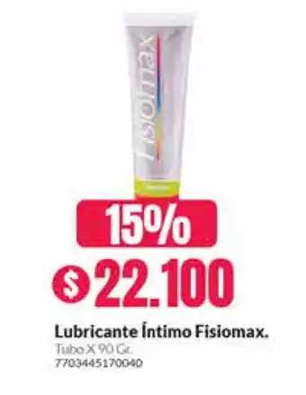 Droguería Alemana Lubricante Intimo Fisiomax oferta