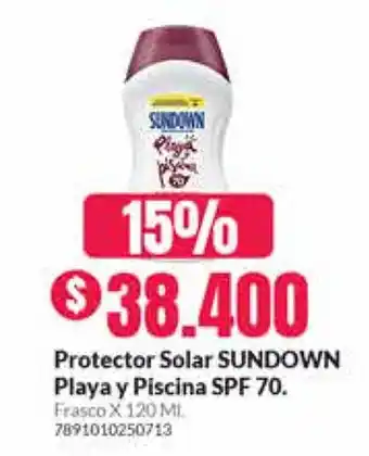 Protector Solar Sundown Playa y Piscina SPF 70