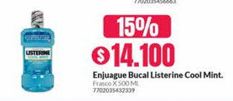 Droguería Alemana Enjuague Bucal Listerine Cool Mint oferta