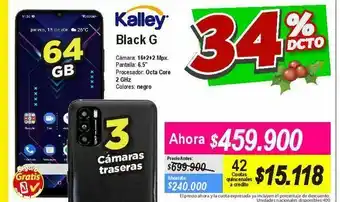 Alkomprar Celulares kalley black g oferta