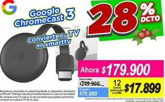 Alkomprar Google chromecast 3 oferta