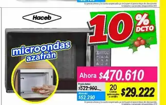 Alkomprar Microondas azafran haceb oferta