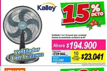 Alkomprar Ventilador kalley oferta