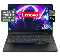 Falabella PORTATIL GAMING AMD RYZEN 5 6600H SSD 1TB RAM 8GB RTX 3050 4GB 15.6 FHD oferta