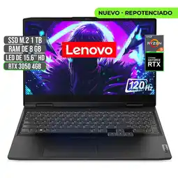 Falabella PORTATIL GAMING AMD RYZEN 5 6600H SSD 1TB RAM 8GB RTX 3050 4GB 15.6 FHD oferta