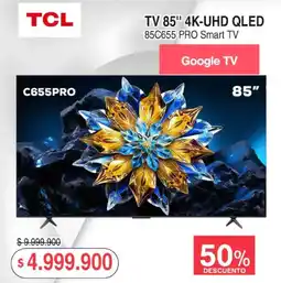 Ktronix TCL TV 85" 4K-UHD QLED oferta