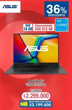 Ktronix Asus Portátil 16" oferta