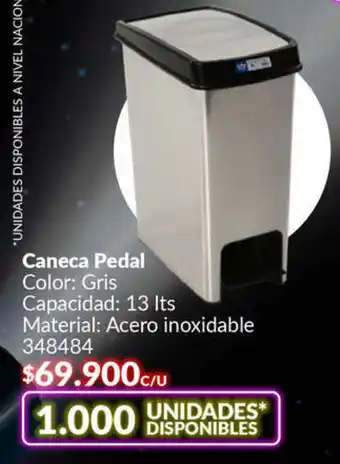 Homecenter Caneca Pedal 13lts oferta