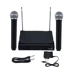 Falabella Kit 2 Micrófonos Inalámbricos Con Base Receptora oferta