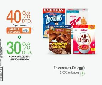 Jumbo Cereales kellogg's oferta